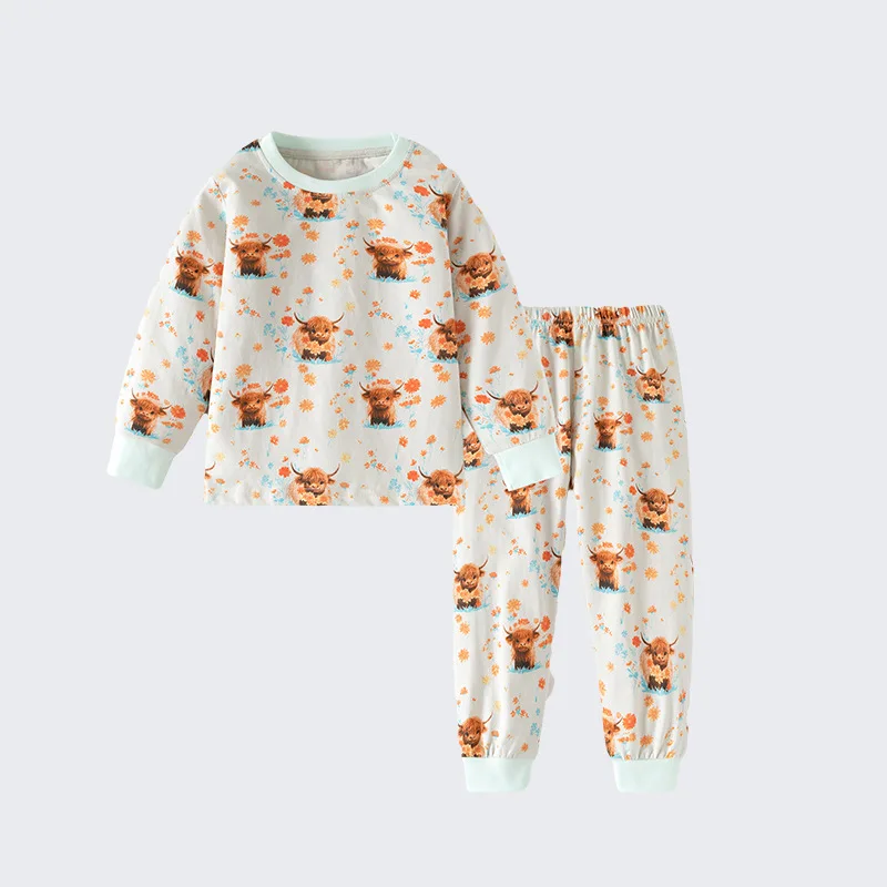 

Children's suit Warm Men's and Women's Pajamas Girls' Thermal Underwear Children's Thermal Underwear Comfortable