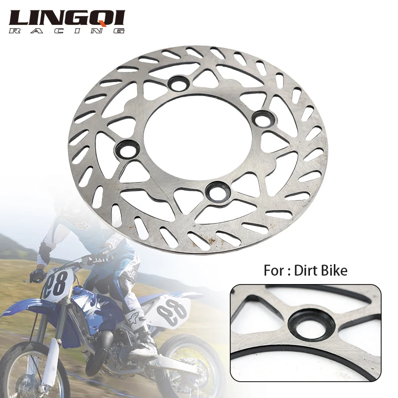 

LINGQI RACING Rotors Disc Brake Rotor Plate Pad 185mm 195mm 230mm For Dirt Pit Bike Off Road CRF Motocross Mountain Bikes