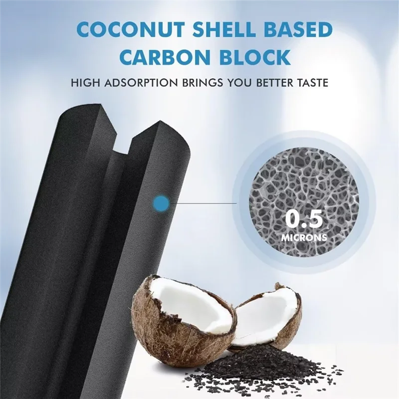 A74G-Compatible Refrigerator Water Filter Replacement-Cartridge Fit Multiple Models Easy Installation