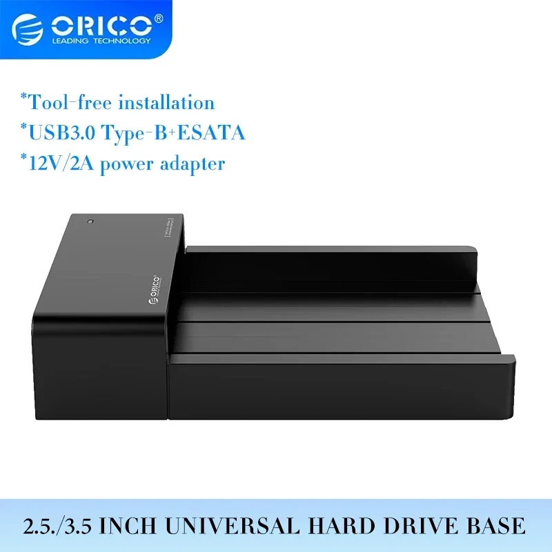 

ORICO ESATA 3.5 Inch Hard Drive Docking Station USB3.0 Hard Drive Enclosure Tool-free SATA To USB Type B External SSD/HDD Case