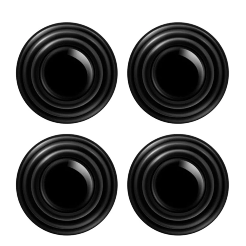 4 Pcs Universal Car Door Silent Gasket Silicone Shock Absorbing Gasket Cushion Soundproof Buffer Pads