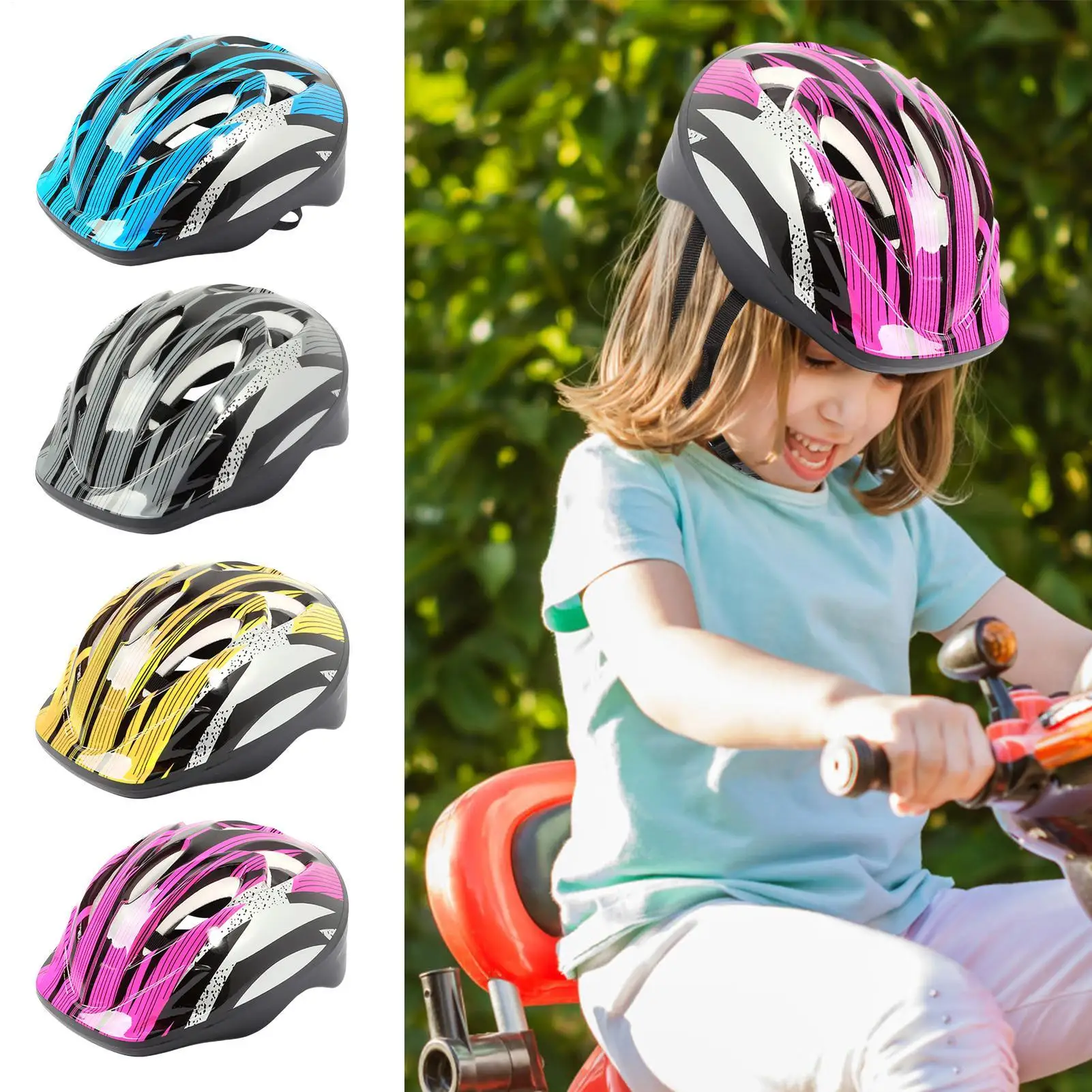

New Child Bicycle Helmet Lightweight Kids Road Bike Helmets Head Protector Safe Cycling Children Helmet Protection Headgear