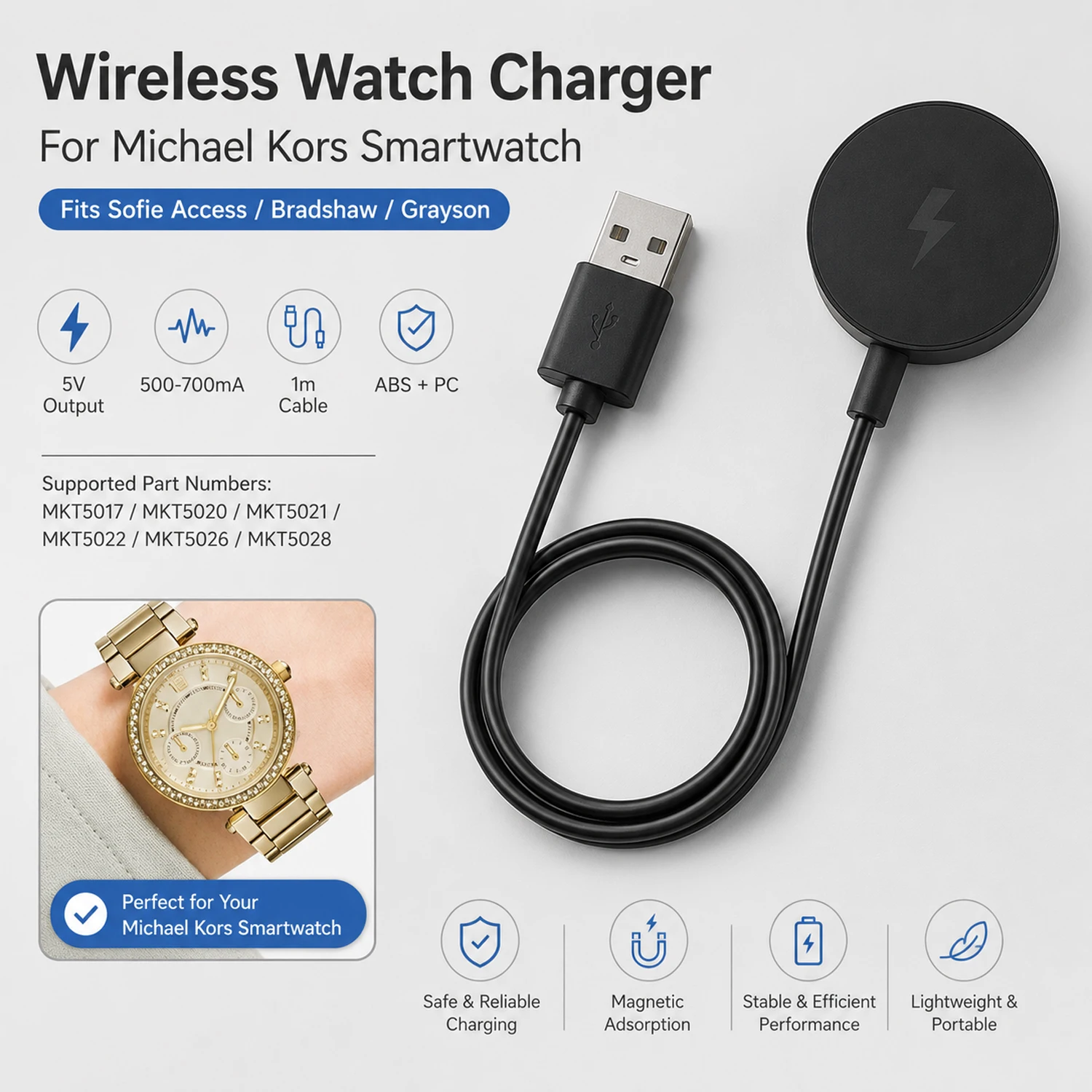 Smartwatch Watches Michael Kors - Kabel Pengisi Daya untuk Michael Kors