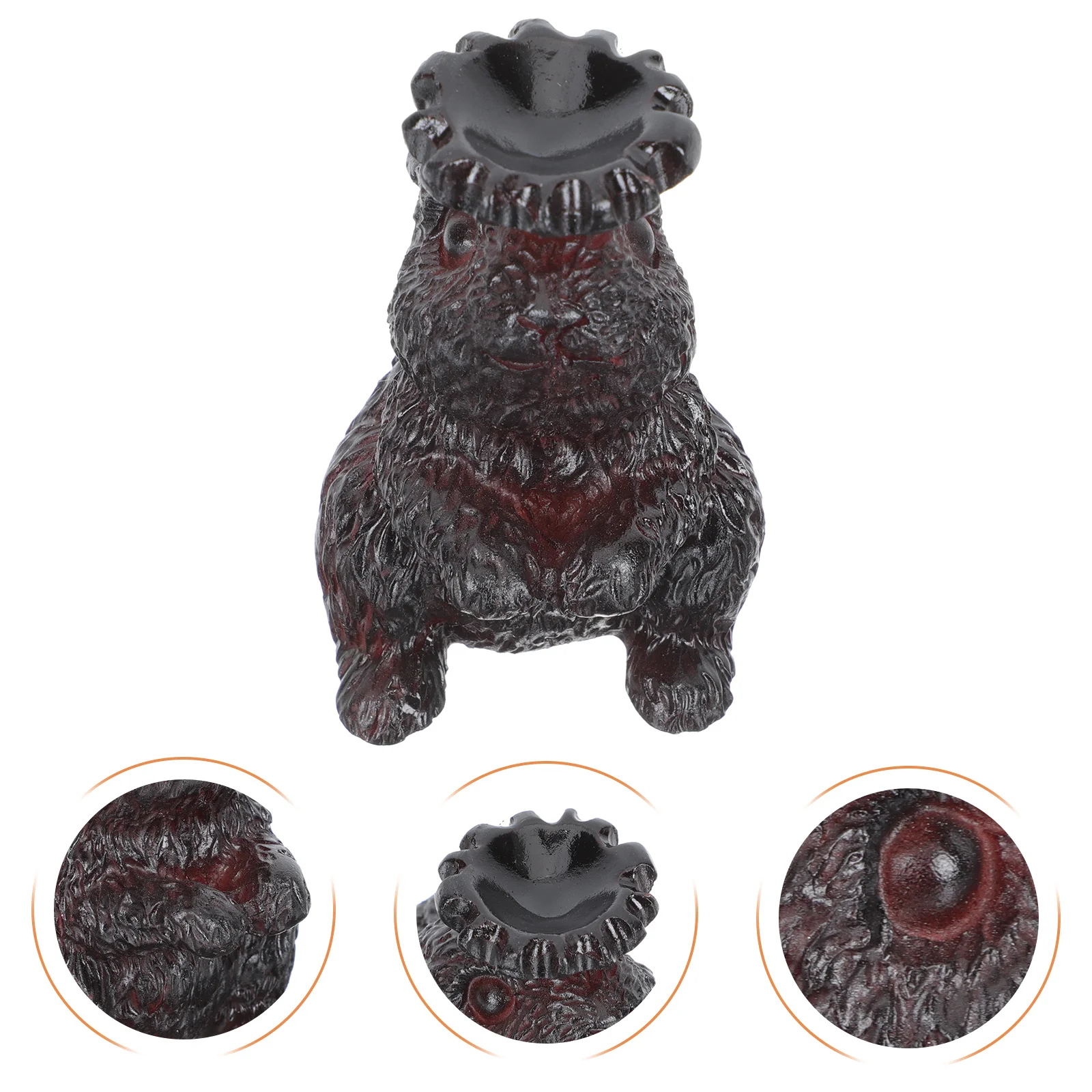 

Rabbit Shape Statue Crystal Sphere Display Stand Unique Beautiful Artistic Lifelike Atmosphere Multi-Functional