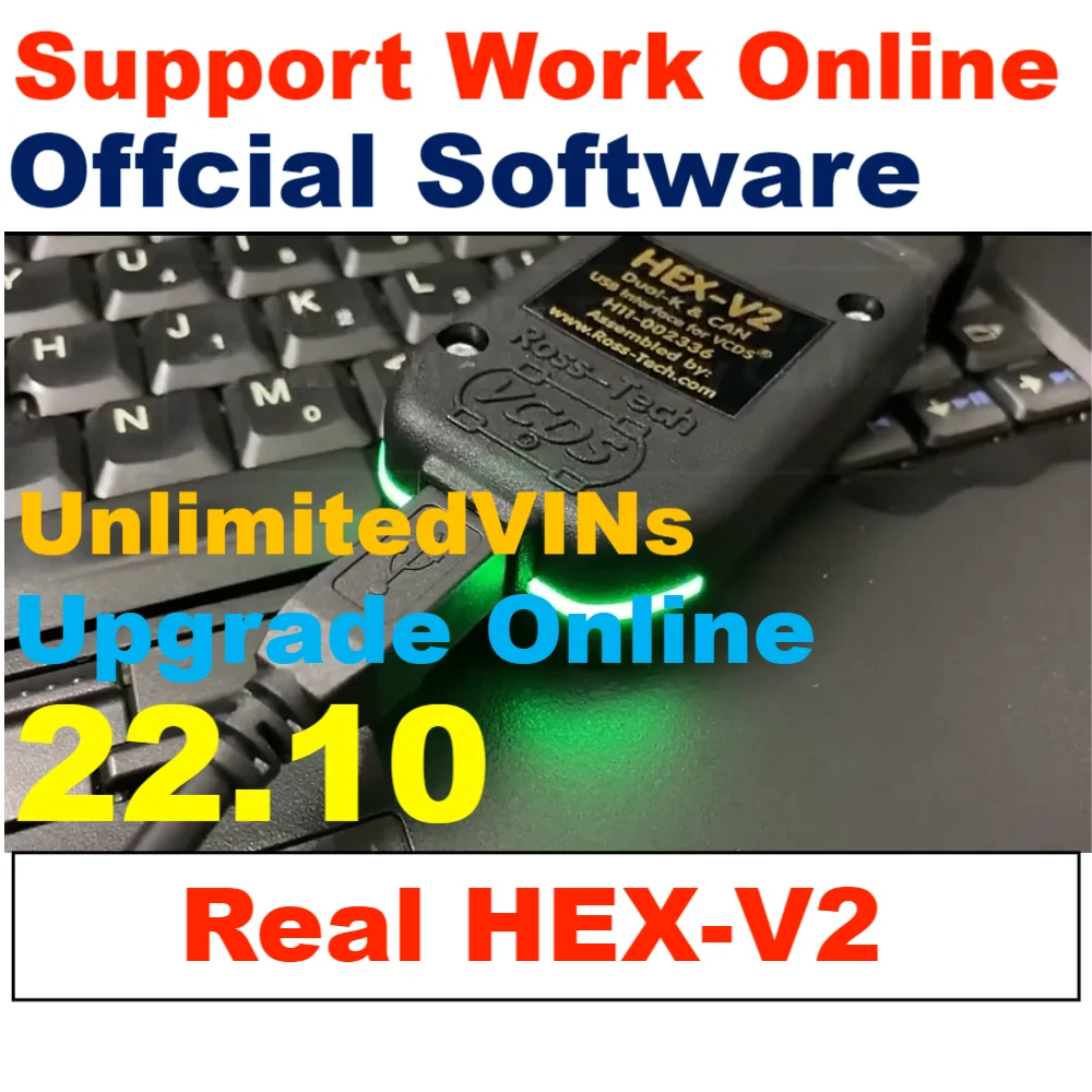 

[Real Hex V2] HEX-V2 22,10 обновленный онлайн неограниченный интерфейс для Vag Com VAGCOM Professional VAG диагностическая функция кодирования