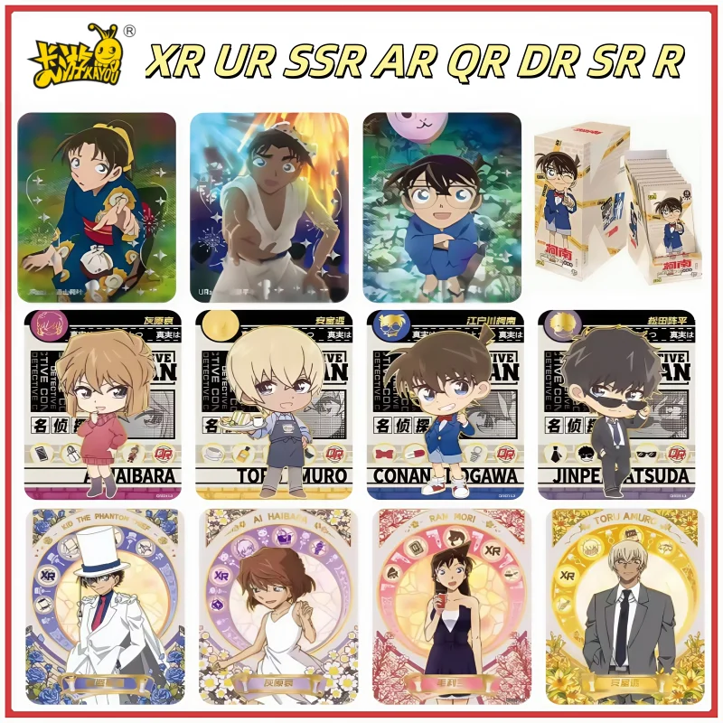 

KAYOU Detective Conan Card Аниме Персонаж Kaito Yukiko Shinichi XR AR DR UR Редкие Коллекционные карты Подарки Детские игрушки Подарки