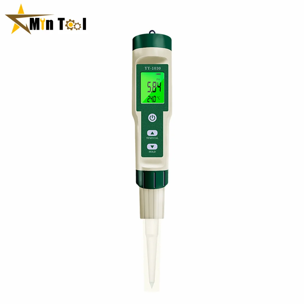 

YY-1030 Food PH Meter Thermometer Electrode PH Measuring Instrumen for Aquarium Water Quality Tester Food Meat Cheese Milk Soil