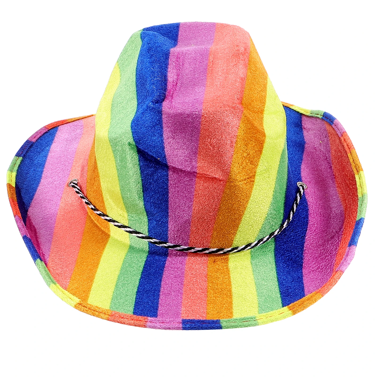 

Pride Party Lightweight Durable Rainbow Cowboy Hat For Pride Parade Rainbow Cowboy Hat For Dress-Up for Adults Costumes