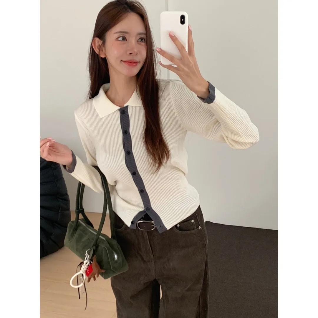 Faionable Chic Simple tricoté ouvert Cardigan femmes minceur pull printemps nouveauté décontracté confortable respirant