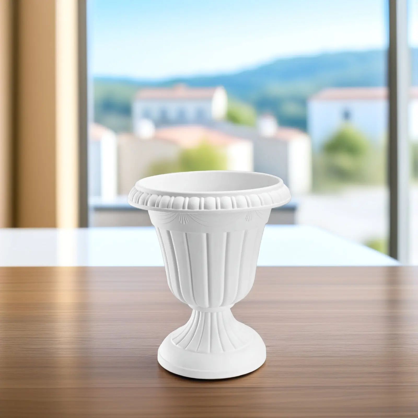 

Набор из 1 вазона в римском стиле, винтажный пластиковый цветочный горшок для балкона, декоративное кашпо для дома, офиса, сада, веранды