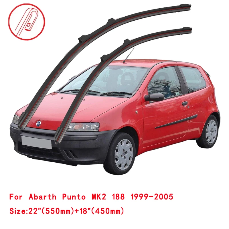 ل أبارث بونتو غراندي بونتو بونتو إيفو 1994-2016 176 188 199 ممسحة زجاج السيارة الأمامي شفرة الزجاج الأمامي ملحقات الزجاج الأمامي