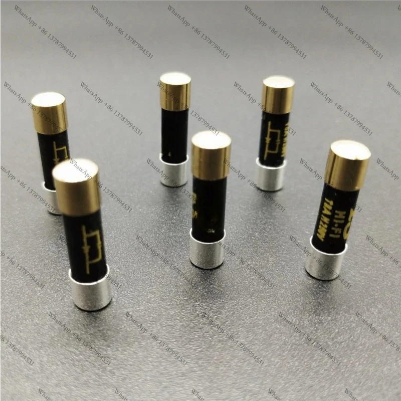 1PCS Fuse Gold Plated Silver Cap Nano CD Audio Amplifier Tube Amp Decoder Fuse 125mA-20A 5x20mm 6x32mm
