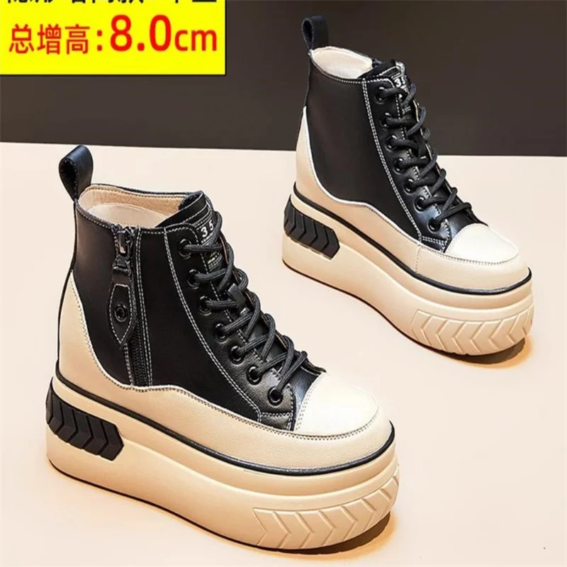New Sneakers Women Vulcanized Shoes Fashion High Top Ladies Trainer Sport Zapatillas Mujer Platform Sneakers Women Shoes