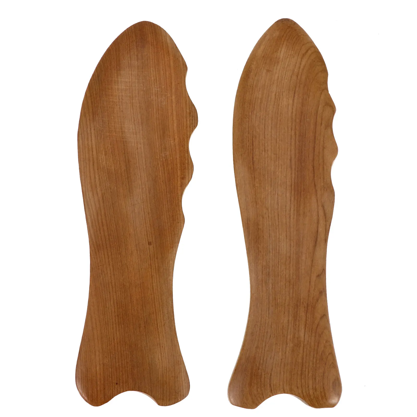 

2 Pcs Sandalwood Scrapping Plate Natural Wood Tool Body Beauty Massage Scraper Massaging Board Scraping For Face Neck Shoulder
