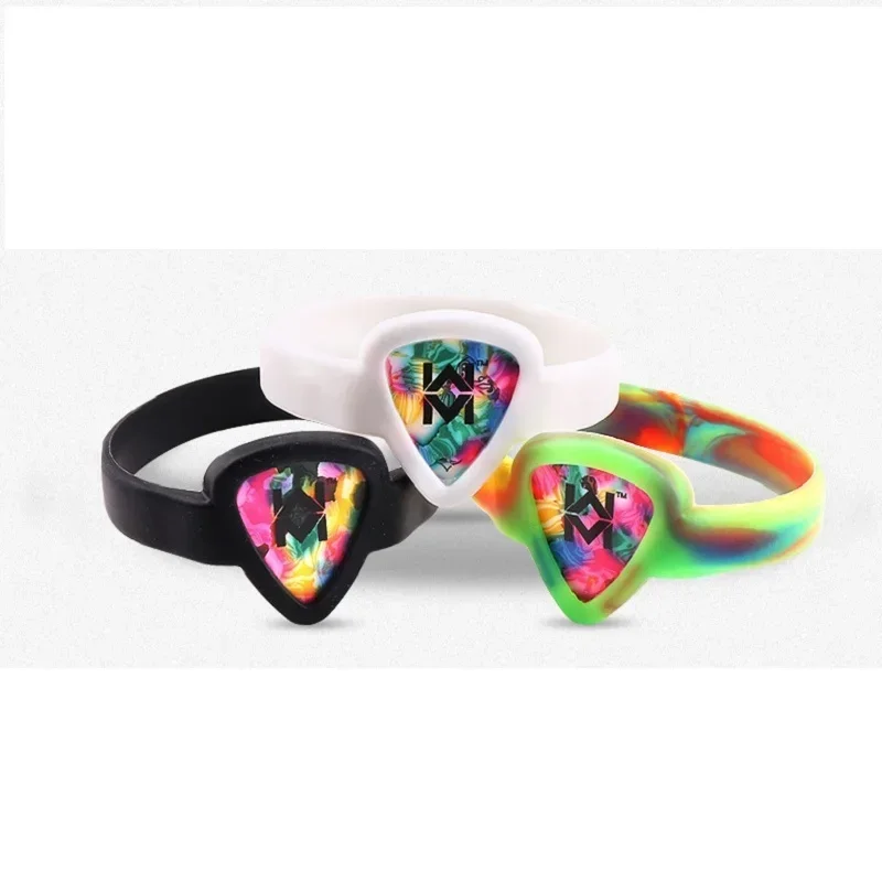 Waterproof Guitar Picks Bracelet Stylish Rubber Guitar Pick Holder Wristband Convenient Mini Guitar Pick Holder Wrist Strap