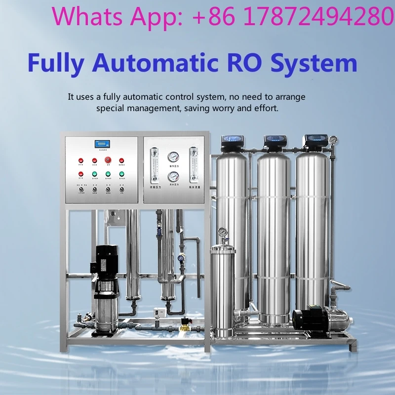 Drinking Reverse Osmosis  Purifying Purification System 500 LPH Mineral Filter Purifier Purify Water Treatment Machine