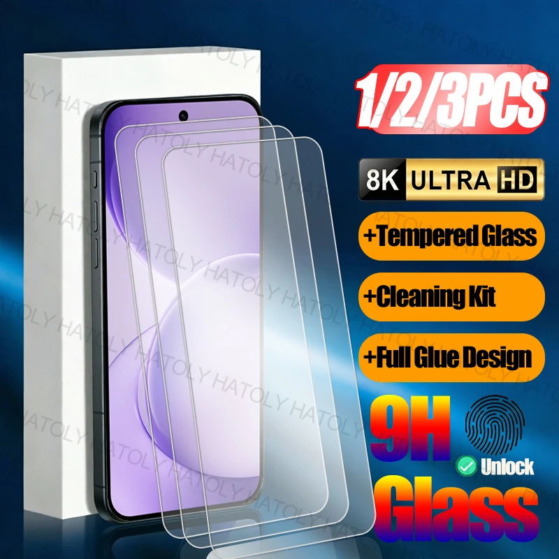 3/2/1PCS Screen Protector For oppo Reno16 Tempered Glass oppo Reno16 Global Full Glue Anti-Scratch Protective Glass oppo Reno16