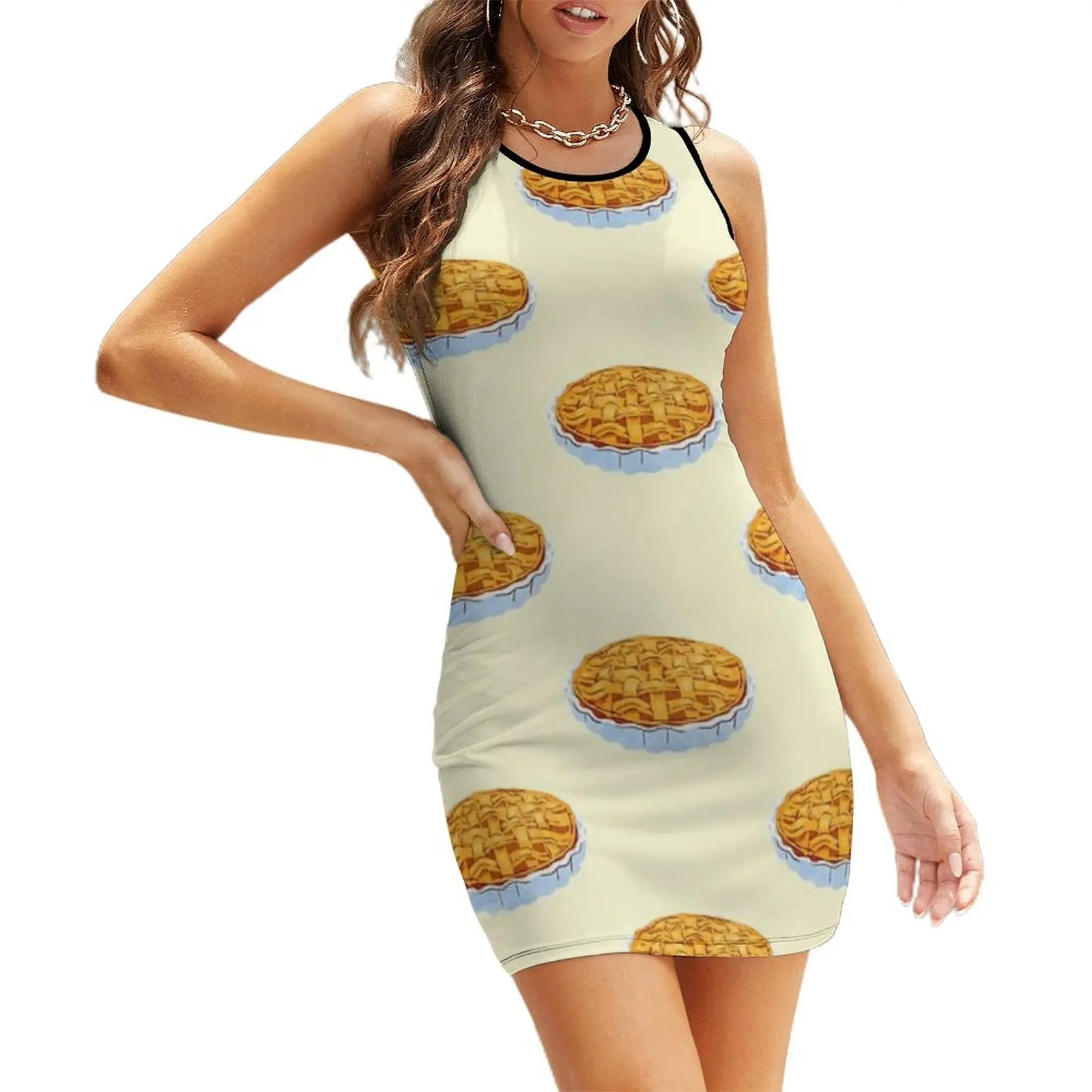 

Apple Pie Sleeveless Sundress sexy dress for women clothes for women women dresses dress summer 2025