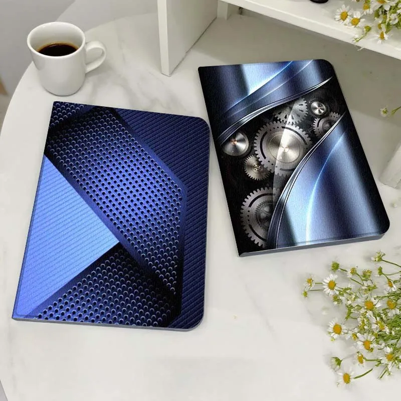 

Blue Cool Grid Pattern For Xiaoxin Lenovo Tab Pad K11 K10 M10 P11 3rd Plus Pro Legion Y700 Y900 Gen4 2 Tablet Case Gift