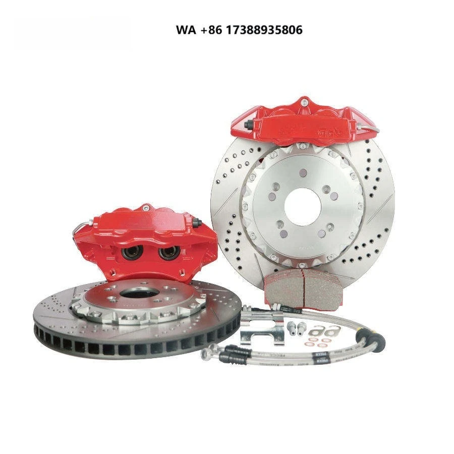 FECCR Modified Universal Auto Racing Brake Caliper 4 Piston  Front 4 Port Caliper for Maz-da hon-da VW