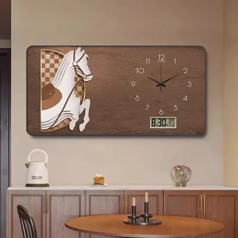 Luxury Wall Clock Watch Home Decor Items Poster Pictures Restaurant Posters Decorative Painting Room Decoration