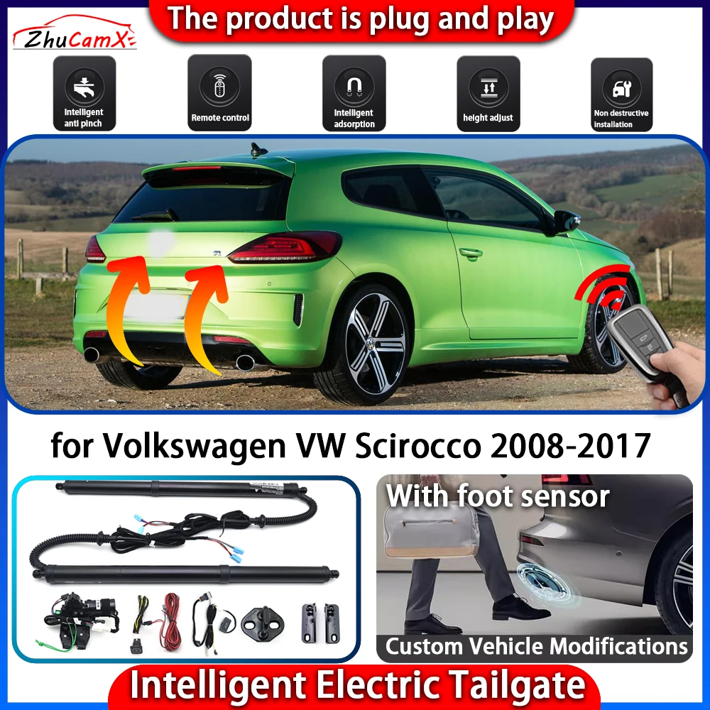 

ZhuCamX Smart Powered Tailgate for Volkswagen VW Scirocco 2008-2017 Automatic Intelligent Electric Trunk Lift Control Kit