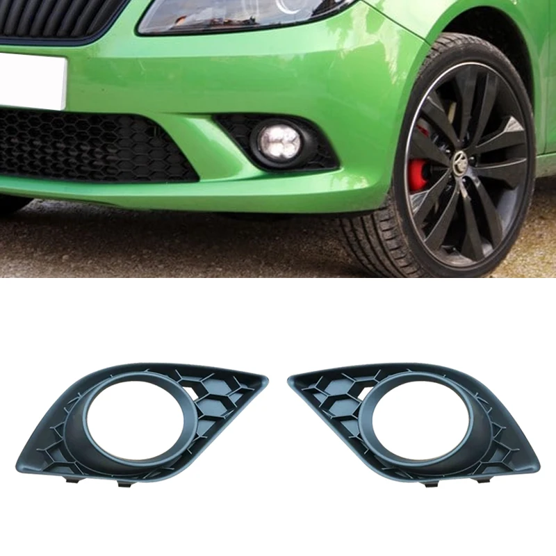 

For Skoda Fabia RS 2011 2012 2013 2014 Fog Light frame Front Bar Lower Net Small Cover Plate Honeycomb Small Grid Cover Plate