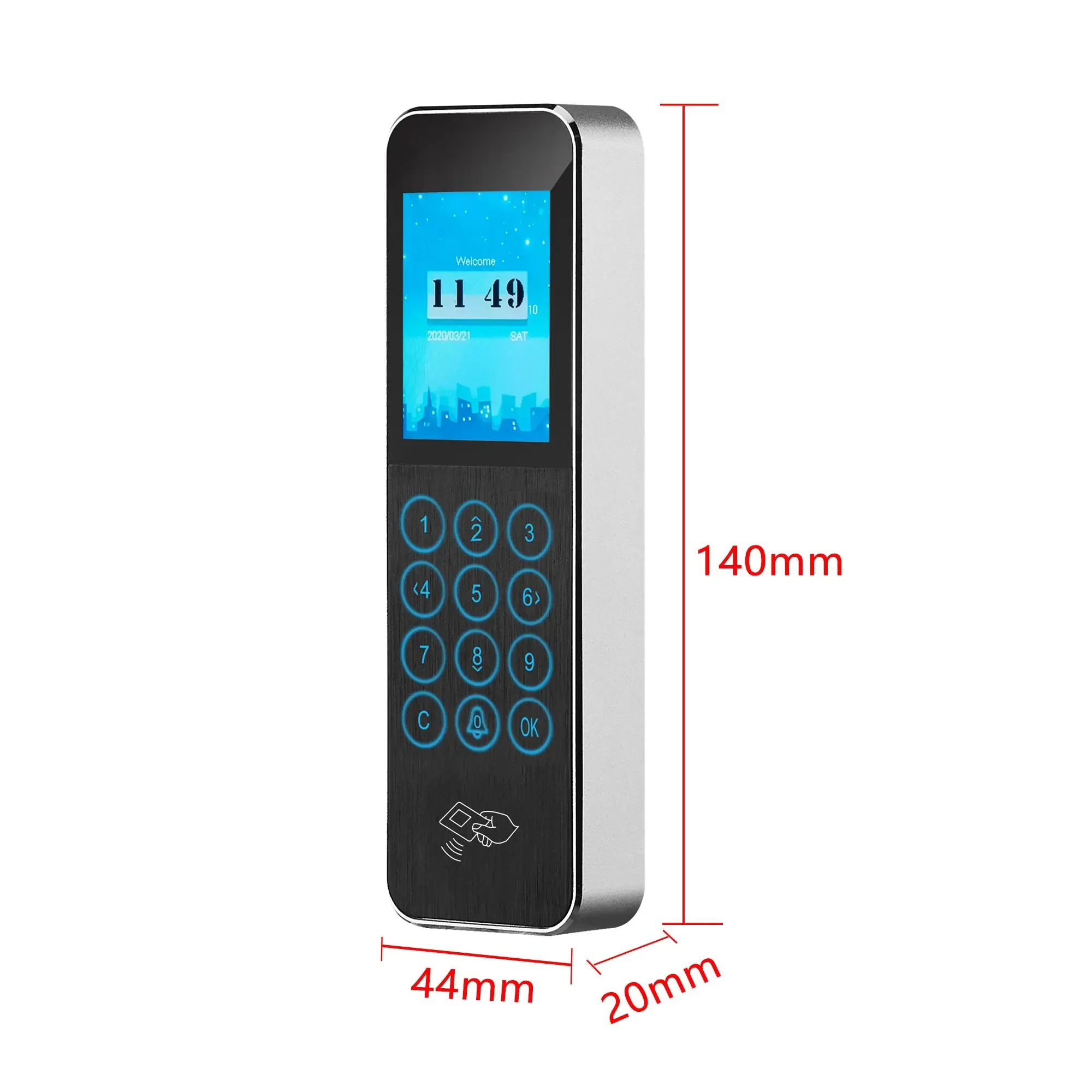 Cloud Waterproof RFID biometrische Zugangskontrollkartenleser Fingerabdruck-Zugangskontrollsystem