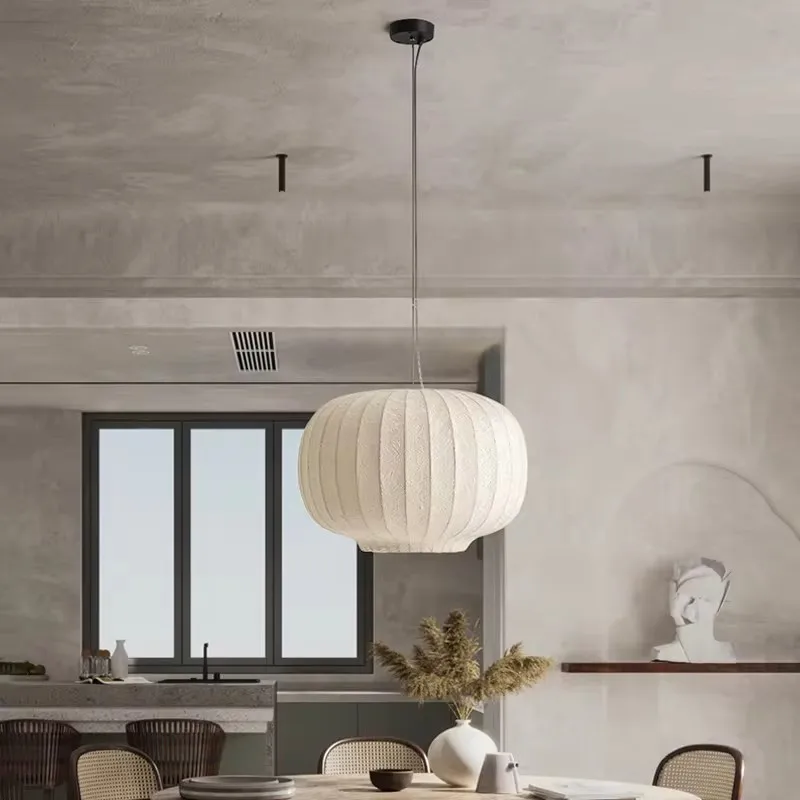 Danish pendant light Staircase Silk Lamp Bar Clothing Shop Lantern Lampshade dining lights hanging Tatami Lustre Pendente lamp