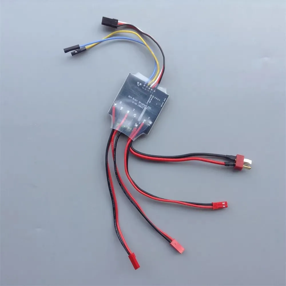 2S-4S 15Ax3 Silent Brushed ESC 3 Way Bidirectional Tank 380 Motor Crawler Tank Fishing Boat