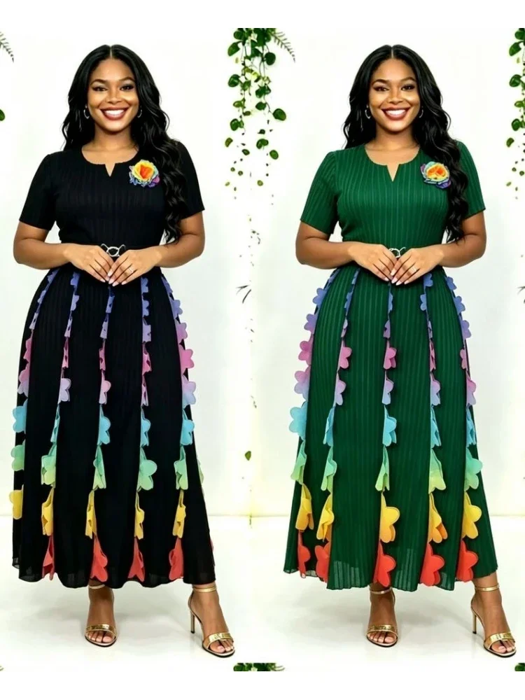 african-dresses-for-women-elegant-wedding-muslim-fashion-abayas-dashiki-robe-kaftan-short-sleeve-dress-turkish-africa-2026-new