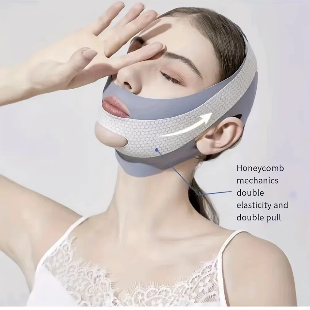 Face Slimming Bandage V Line Face Shaper Lifting Belt Anti Wrinkle Facial Massage Strap Double Chin Reducer Face Care Tools