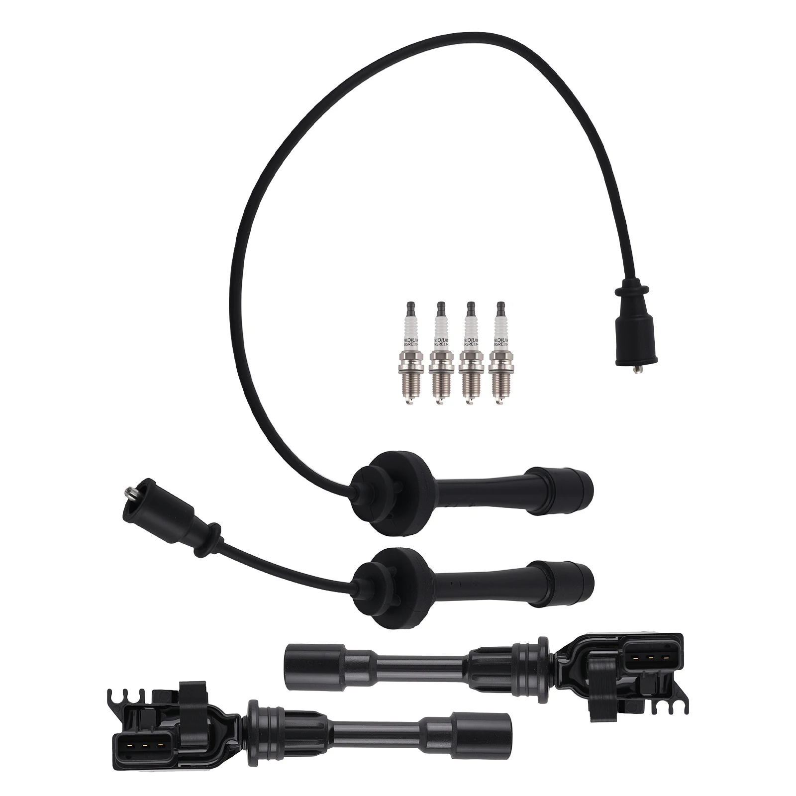 

Ignition Coils & Plugs & Wires Set for 2001-2003 Mazda Protege 2.0L FP8518100C