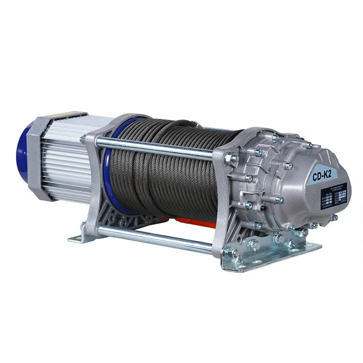 

CD Type 2 Ton Electric Winch Wire Rope Drum Hoist For Traction And Lifting Maximum Length 300M