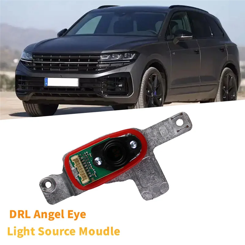 

Front Headlight LED Moudle Module Angel Eye DRL Light Source-1 Pair 761998478B 761998478C For VW Touareg 2018-2024