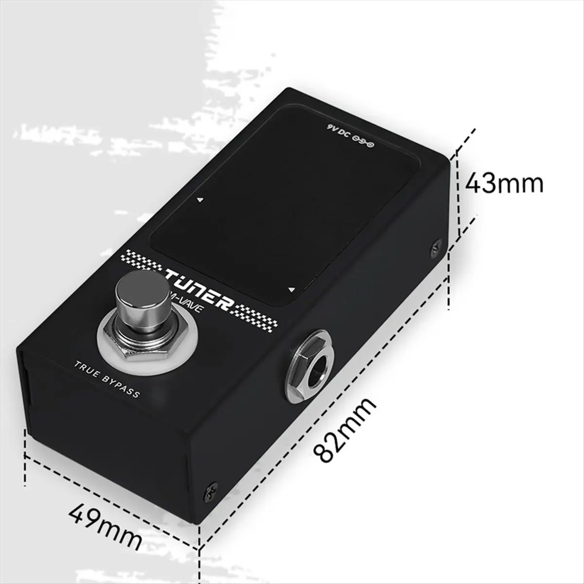 A61P M-VAVE Mini Guitar Pedal Tuner Single Block Effect Tuner Pedals for Electric Guitar Bass True Bypass Parts Accessories