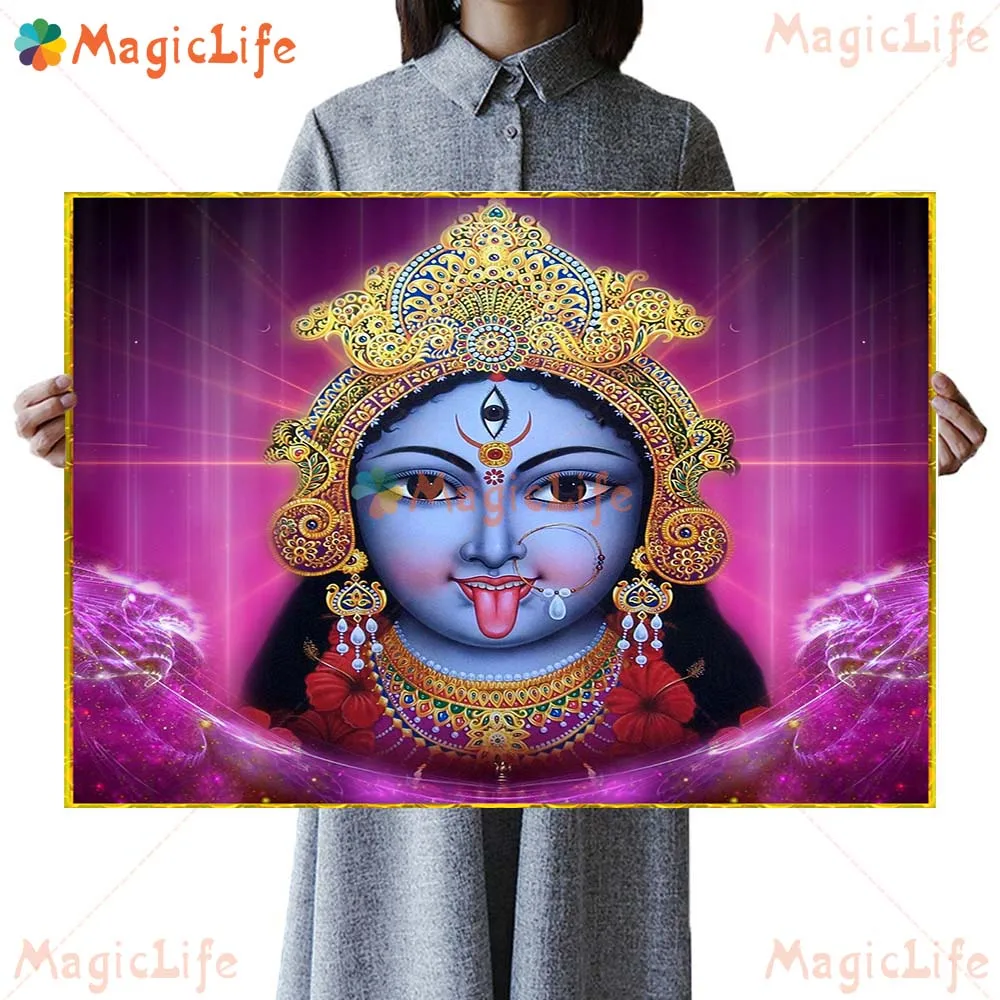 Hinduism Shiva Hanuman Kali Goddess Prints Posters Wall Pictures For Living Room Decor Poster Wall Art Canvas Painting Unframed