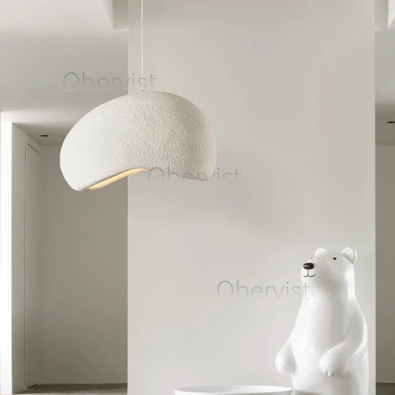 

Wabi-Sabi Led Pendant Lights Japanese Bread Resin Hanging Lamp Dining Room Home Decor Coffee Loft Creative Luminaire Suspendu