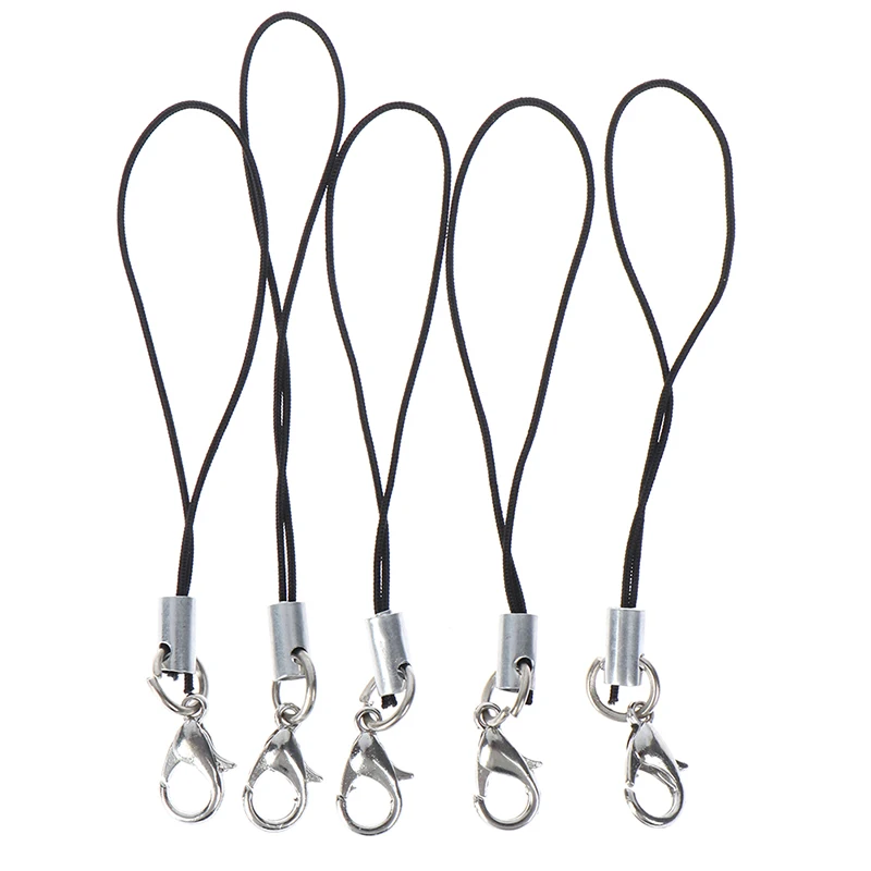 （NEW）10Pcs Lanyard keychain for USB flash drive strap string black