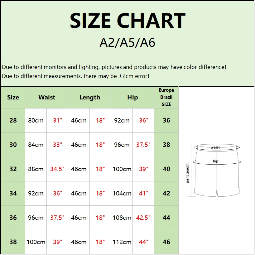 Celana pendek pria, celana pendek pantai, celana pendek pria, cepat kering, # tahan air # Logo bordir # ukuran AS #46cm/18 inci # A2