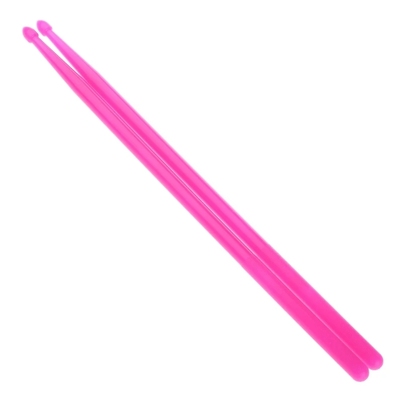 5A Nylon Fluorescent Drumsticks Luminous Light Up Drum Sticks Lightweight Drumsticks for Professional & Beginner