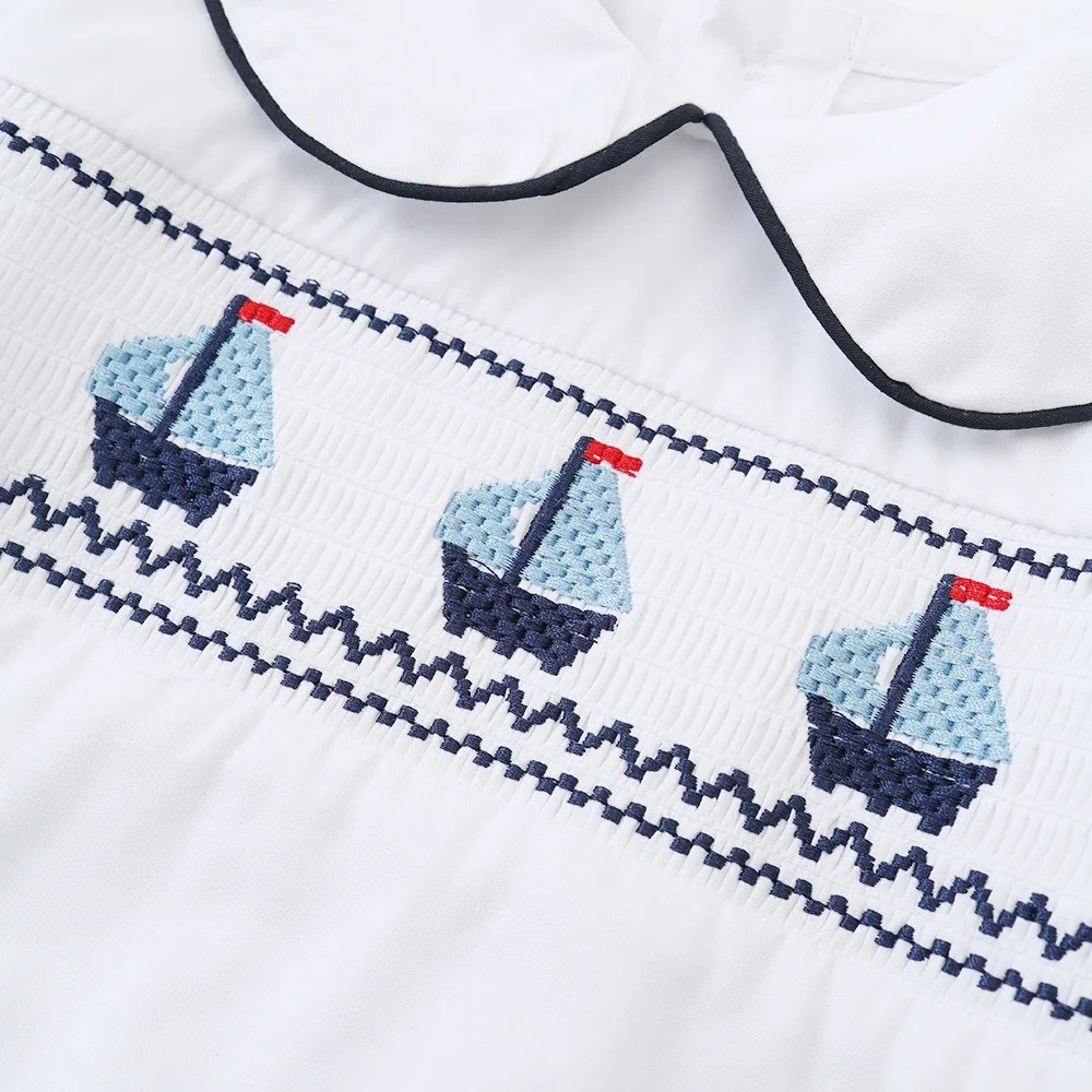 2026 طفل الفتيان المطرزة المراكب الشراعية تسخير دعوى مجموعة قمصان قصيرة قطعتين الزي الإسبانية طفل حفل زفاف وعيد ميلاد مجموعات