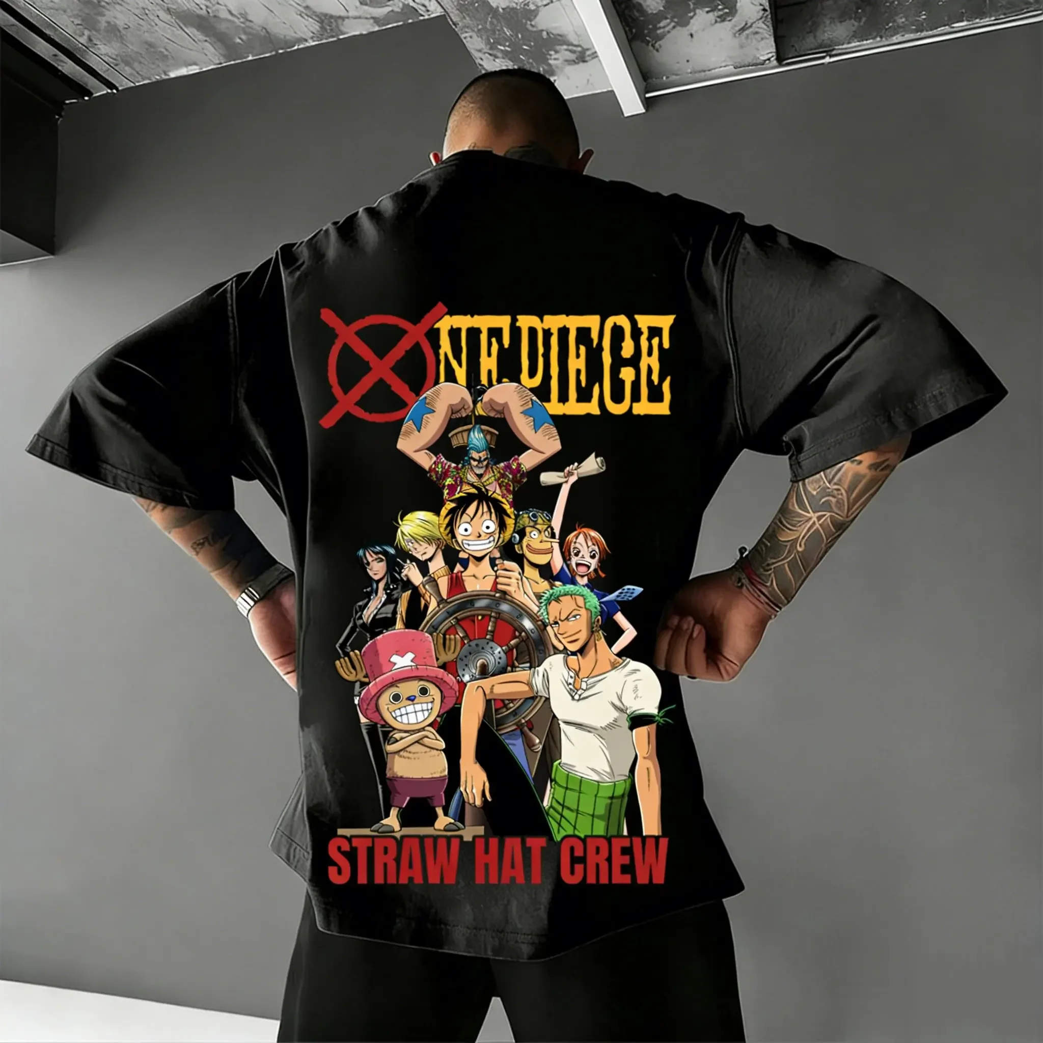 

Unisex One Piece Anime Graphic T Shirt Men Women 2026 Summer Cotton Short Sleeve Tee Casual Streetwear Oversized Crewneck Tops