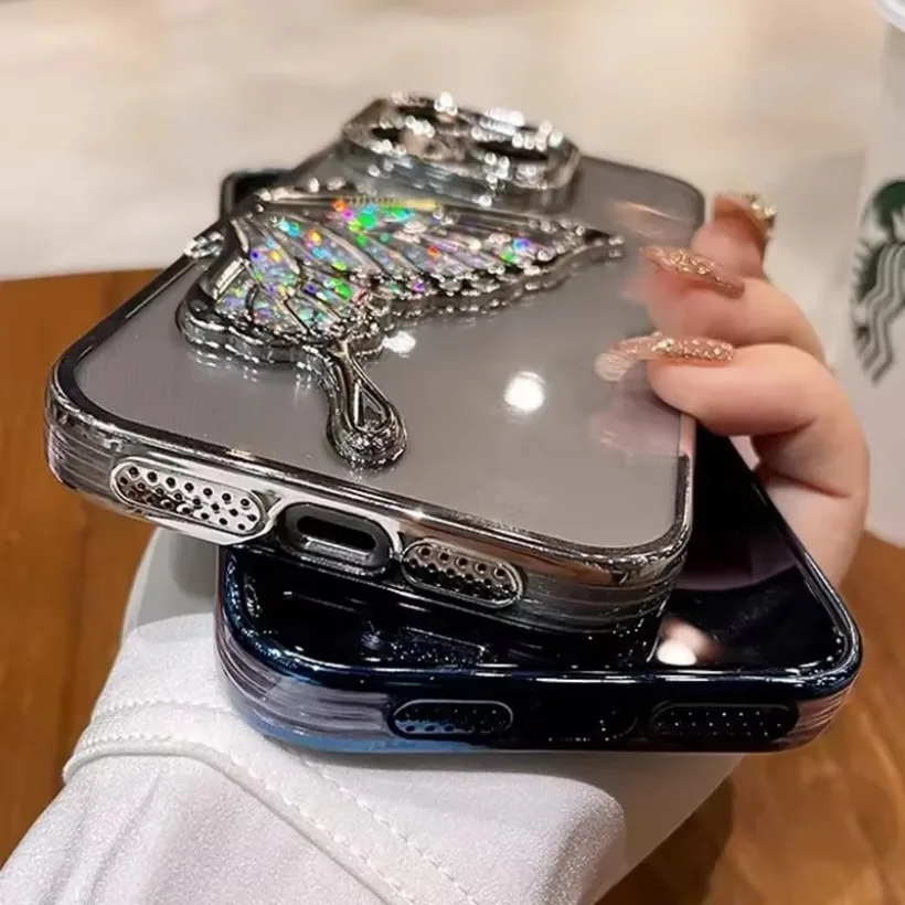 Butterfly Glitter Case For OPPO Reno 10 Pro A59 A79 A78 Reno10 5G Case Luxury Quicksand Shockproof Cover For OPPO Reno10 Pro