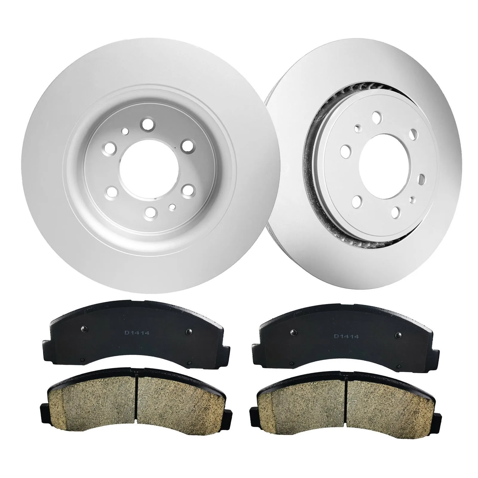 Front Brake Rotors + Ceramic Pads for Lincoln Navigator Ford Expedition