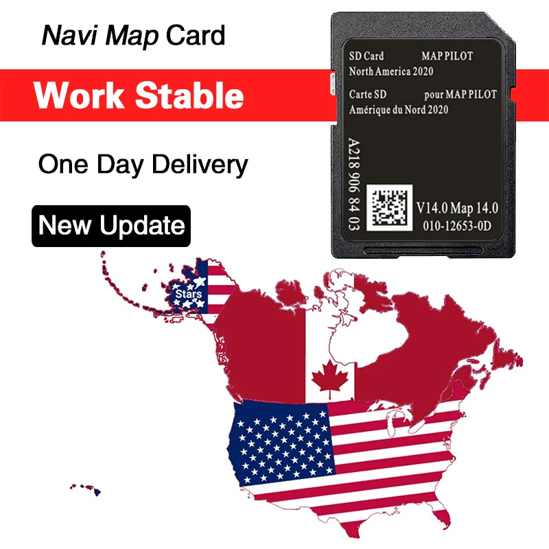 

A2189068403 V14 полная версия 2020, карты Северной Америки, GPS-навигация Garmin для Mercedes AMG C-Class CLA, автомобильная SD-карта памяти