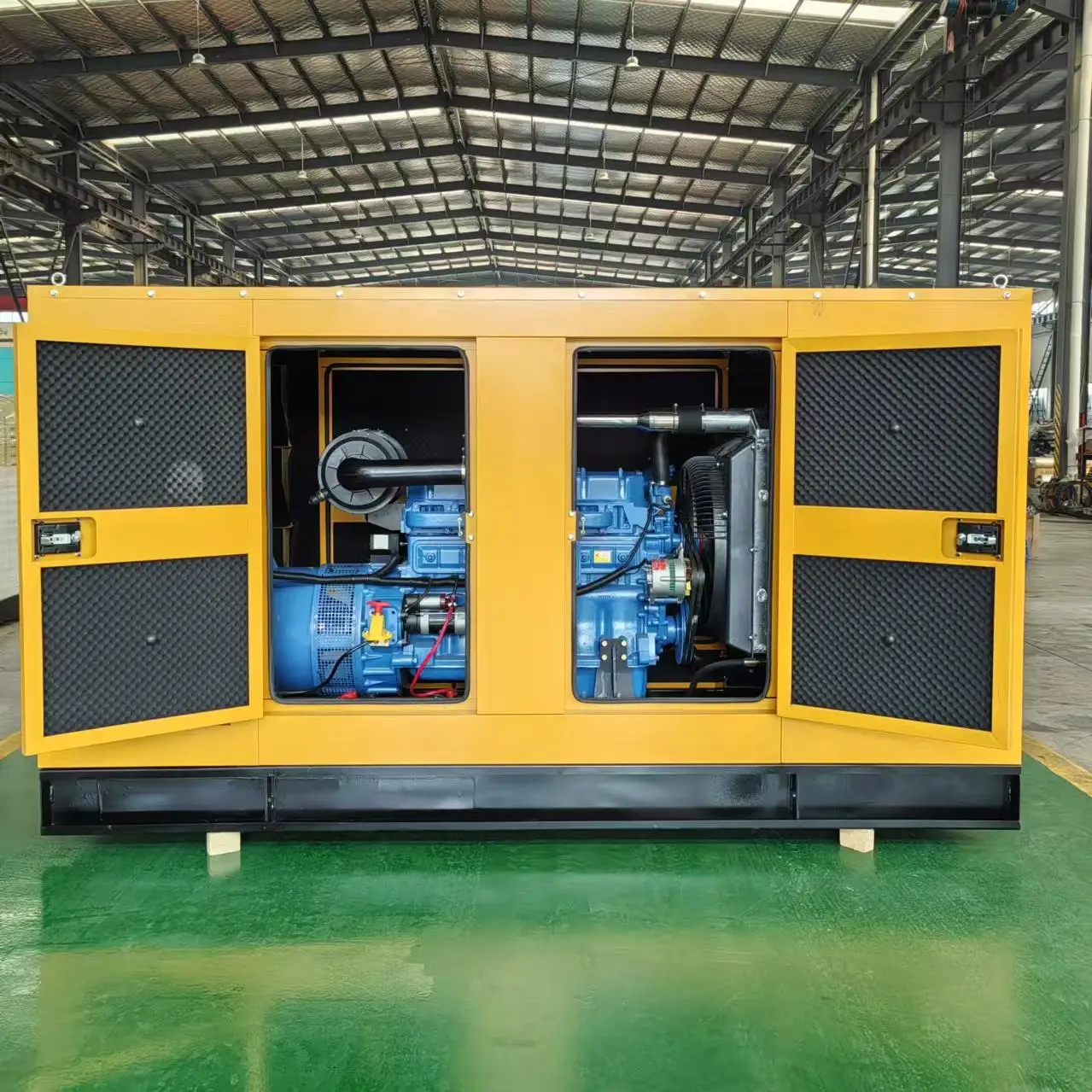 100kw KVA Silent Type Rainproof Diesel Generator Set Low Noise 3 Phase Open Type for Trailers Rated 50kw 75kw