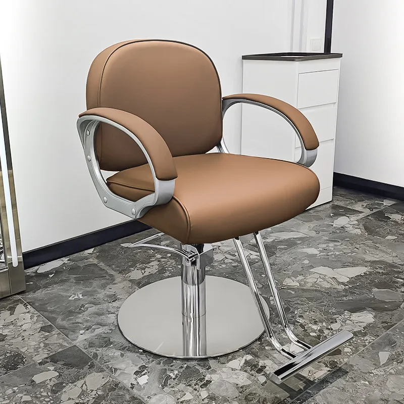 Hairdresser Barber Chair Swivel Makeup Salon Equipment Barber Chair Beauty Cadeira De Barbeiro Profissional Commercial Furniture