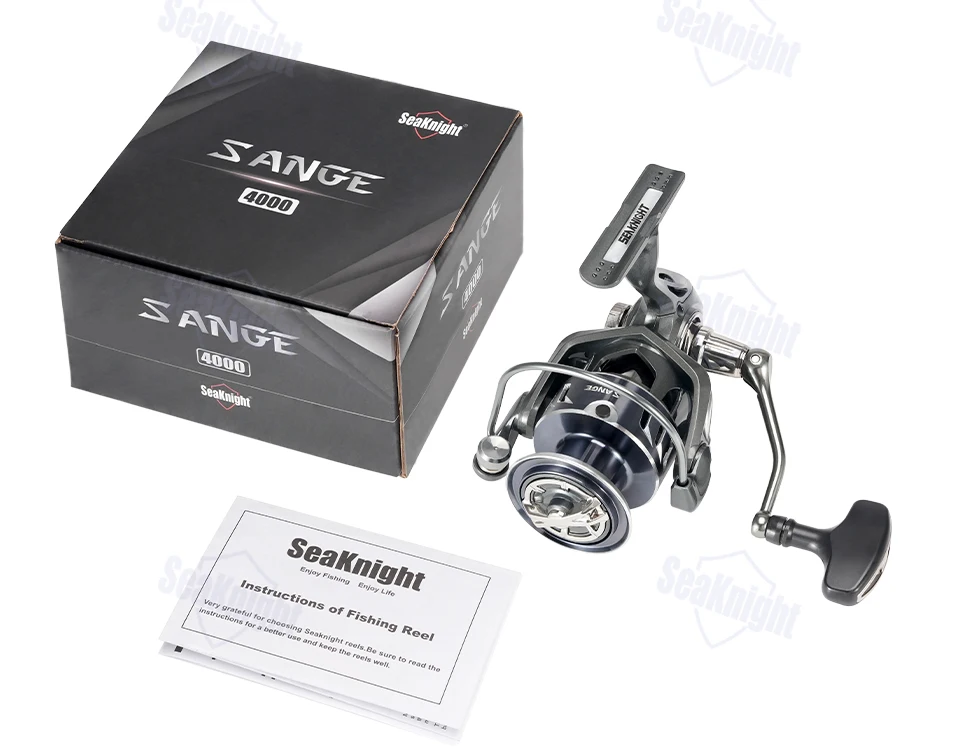 SeaKnight Brand SANGE Serie 1000-6000 Spinn-Angelrollen 7+1BB CNC-Aluminiumspule Spinnrad Süßwasserangeln – Detail 11