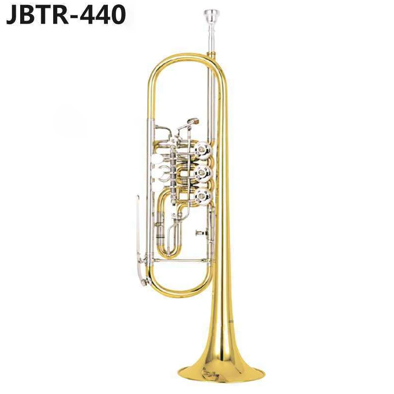 Jinbao JBTR-440 Trumpet  B-flat Three Keys Flat Keys Trumpet Children Adult Professional Musical Instrument